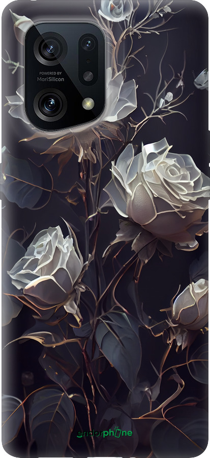 Силиконовый чехол Розы 2 для Oppo Find X5 - 5550u-2602 изображение 