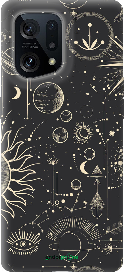 Силиконовый чехол Фаза луны для Oppo Find X5 - 5605u-2602 изображение 