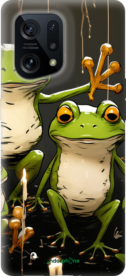 Силиконовый чехол Жабки 2 для Oppo Find X5 - 5657u-2602 изображение 