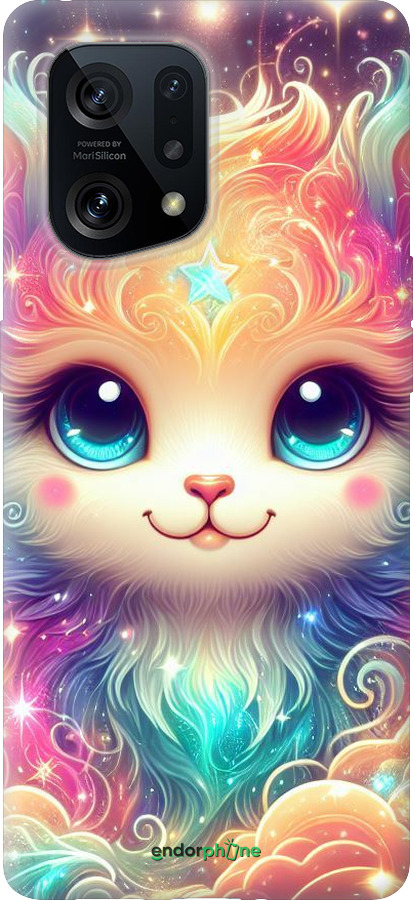 Силіконовий чехол Казкове кошеня для Oppo Find X5 - 5813u-2602 изображение 
