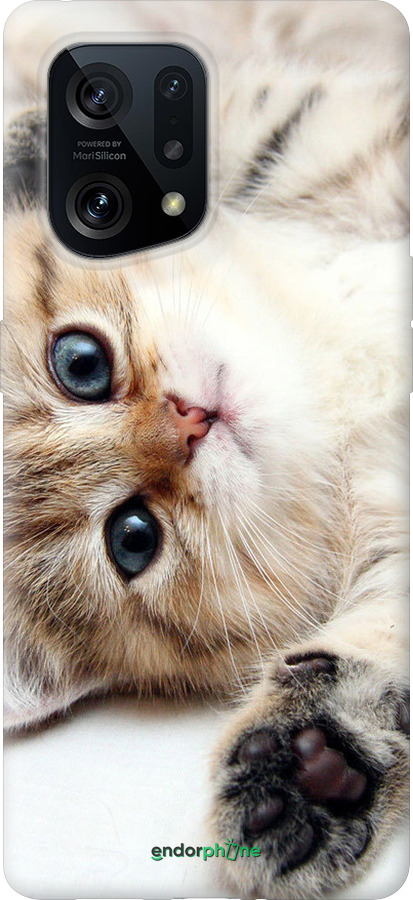 Силиконовый чехол Котик для Oppo Find X5 - 6024u-2602 изображение 