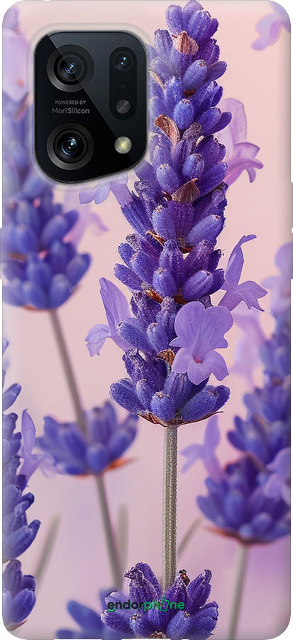 Силіконовий чехол Лаванда для Oppo Find X5 - 6037u-2602 изображение 