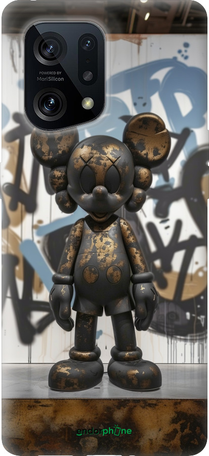 Силиконовый чехол Bronze kaws v2 для Oppo Find X5 - 6098u-2602 изображение 