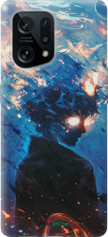 Силіконовий чехол Сатору Годжо для Oppo Find X5 - 6129u-2602 изображение 