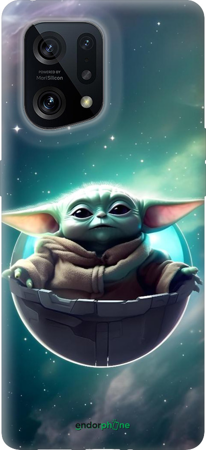 Силиконовый чехол Малышь йода для Oppo Find X5 - 6294u-2602 изображение 