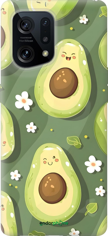 Силиконовый чехол Авокадо для Oppo Find X5 - 6380u-2602 изображение 