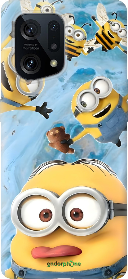 Силиконовый чехол Миньоны для Oppo Find X5 - 6386u-2602 изображение 