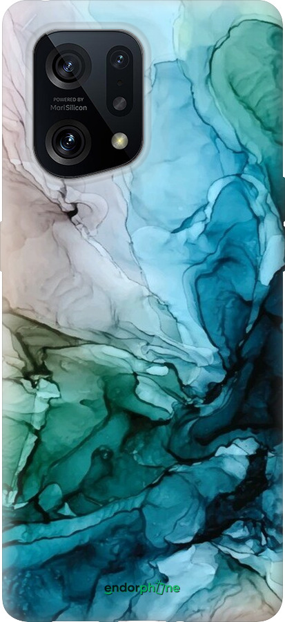 Силиконовый чехол С красочной абстрактной картиной Соленые берега для Oppo Find X5 - 6405u-2602 изображение 