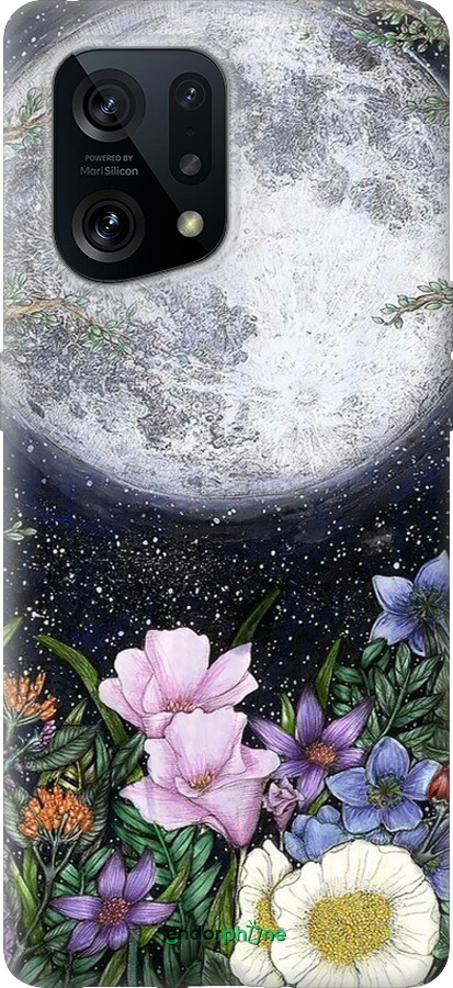Силиконовый чехол Полночь в саду II для Oppo Find X5 - 6424u-2602 изображение 