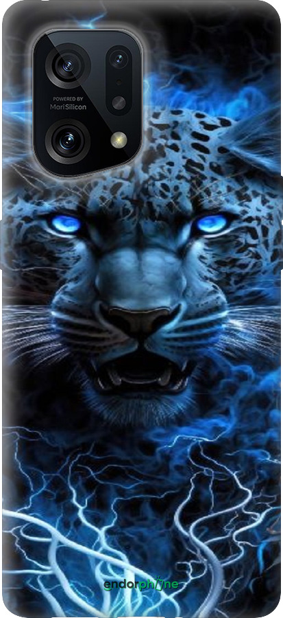 Силіконовий чехол Крижаний леопард для Oppo Find X5 - 6460u-2602 изображение 