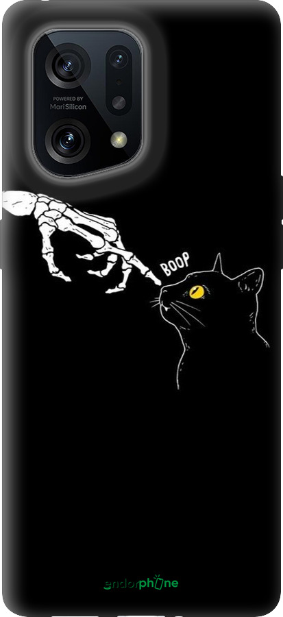 Силиконовый чехол Кошка для Oppo Find X5 - 6505u-2602 изображение 