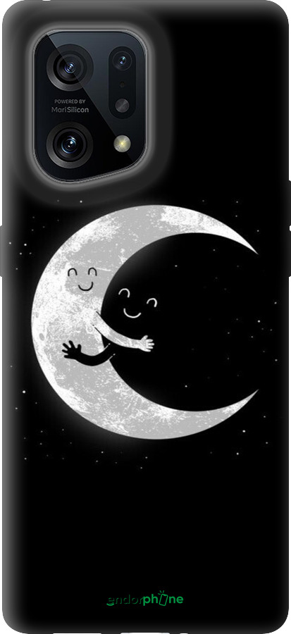 Силиконовый чехол Лунные объятия для Oppo Find X5 - 6508u-2602 изображение 