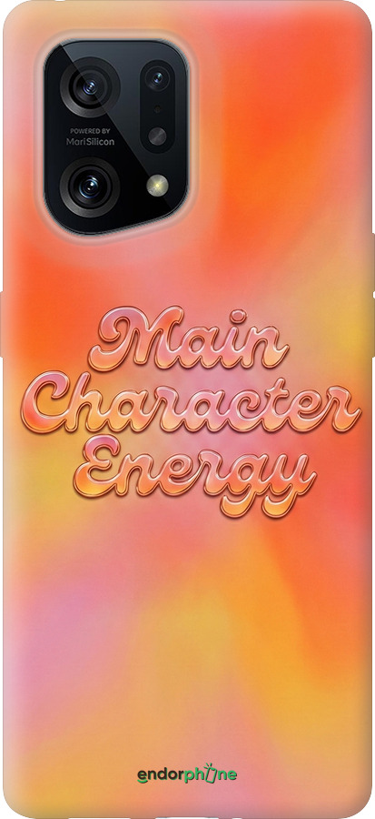 Силиконовый чехол Aura Gradient Main Character Energy Aesthetic Y2K для Oppo Find X5 - 6783u-2602 изображение 