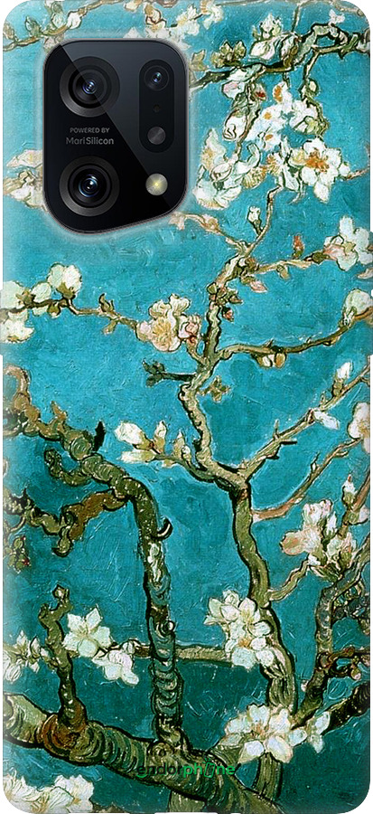 Силиконовый чехол Винсент Ван Гог. Сакура для Oppo Find X5 - 841u-2602 изображение 