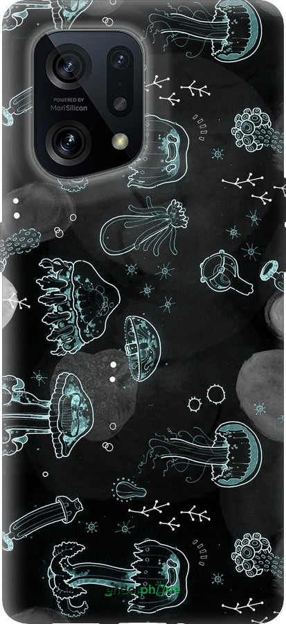 Силиконовый чехол Медузы для Oppo Find X5 - 906u-2602 изображение 