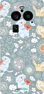 Силиконовый чехол Котята v3 для Oppo Find X6 Pro - 1223u-3041 изображение 