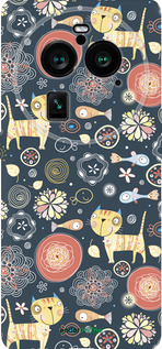 Силиконовый чехол Котята v4 для Oppo Find X6 Pro - 1224u-3041 изображение 