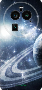 Силиконовый чехол Кольца Сатурна для Oppo Find X6 Pro - 173u-3041 изображение 