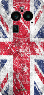 Силиконовый чехол Флаг Великобритании 1 для Oppo Find X6 Pro - 386u-3041 изображение 