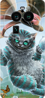 Силиконовый чехол Чеширский кот 2 для Oppo Find X6 Pro - 3993u-3041 изображение 