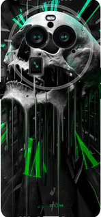 Силиконовый чехол Череп-часы для Oppo Find X6 Pro - 4100u-3041 изображение 