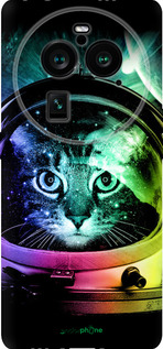 Силиконовый чехол Кот-астронавт для Oppo Find X6 Pro - 4154u-3041 изображение 