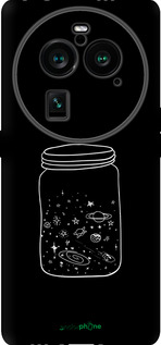 Силиконовый чехол Космос в банке для Oppo Find X6 Pro - 4297u-3041 изображение 