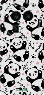 Силиконовый чехол Панды для Oppo Find X6 Pro - 4318u-3041 изображение 