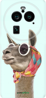 Силіконовий чехол Модна лама для Oppo Find X6 Pro - 4479u-3041 изображение 