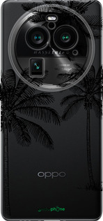 Силиконовый чехол Пальмы1 для Oppo Find X6 Pro - 4634u-3041 изображение 