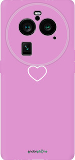 Силиконовый чехол Сердце 2 для Oppo Find X6 Pro - 4863u-3041 изображение 