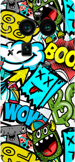 Силиконовый чехол Стикеры v4 для Oppo Find X6 Pro - 5508u-3041 изображение 