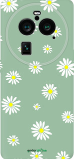 Силиконовый чехол Ромашки v4 для Oppo Find X6 Pro - 5603u-3041 изображение 