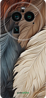 Силиконовый чехол Листья в стиле бохо для Oppo Find X6 Pro - 5643u-3041 изображение 