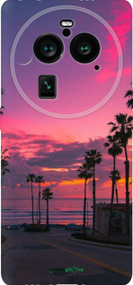 Силиконовый чехол Пальмы для Oppo Find X6 Pro - 5873u-3041 изображение 