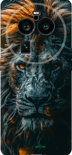 Силиконовый чехол Лев в сумерках для Oppo Find X6 Pro - 6154u-3041 изображение 