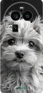 Силиконовый чехол Мальтипу на чорном фоне для Oppo Find X6 Pro - 6156u-3041 изображение 