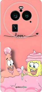 Силиконовый чехол Спанч Боб для Oppo Find X6 Pro - 6282u-3041 изображение 