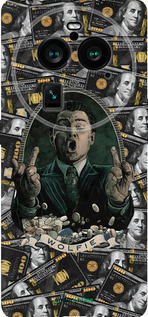 Силиконовый чехол Волк с валл стрит для Oppo Find X6 Pro - 6287u-3041 изображение 