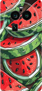 Силиконовый чехол Арбуз для Oppo Find X6 Pro - 6315u-3041 изображение 