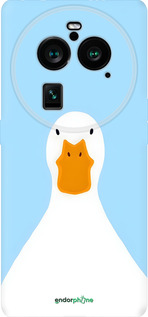 Силиконовый чехол Гусь для Oppo Find X6 Pro - 6350u-3041 изображение 