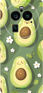 Силиконовый чехол Авокадо для Oppo Find X6 Pro - 6380u-3041 изображение 
