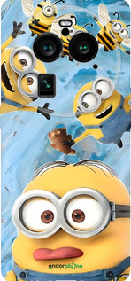 Силиконовый чехол Миньоны для Oppo Find X6 Pro - 6386u-3041 изображение 