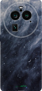 Силиконовый чехол Голубые облака, Голубая луна для Oppo Find X6 Pro - 6398u-3041 изображение 