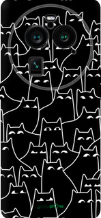 Силиконовый чехол С изображением кошек для Oppo Find X6 Pro - 6470u-3041 изображение 