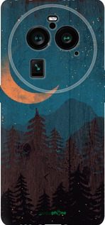 Силиконовый чехол Звездный лес для Oppo Find X6 Pro - 6480u-3041 изображение 