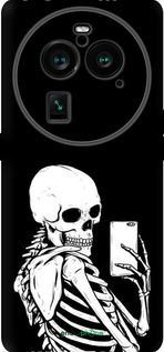 Силиконовый чехол Скелет делает Selfie для Oppo Find X6 Pro - 6535u-3041 изображение 