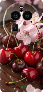 Силиконовый чехол Вишня в шоколаде для Oppo Find X6 Pro - 6698u-3041 изображение 