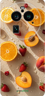 Силиконовый чехол Фрукты 3 для Oppo Find X6 Pro - 6703u-3041 изображение 