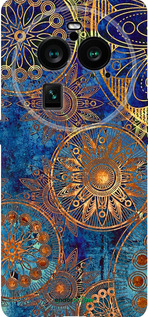 Силіконовий чехол Золотий візерунок для Oppo Find X6 Pro - 678u-3041 изображение 